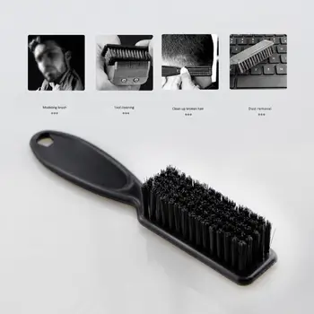 Щетка для парикмахерской Компактная щетка для чистки бороды с электропластиной Легко держать щетку для парикмахерской для личного использования