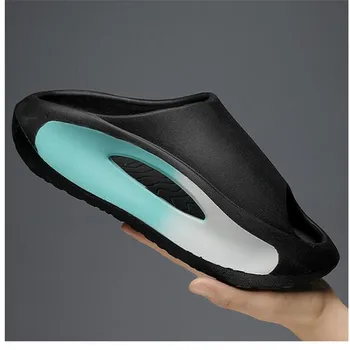 Новые высококачественные женские тапочки Мужские тапочки на платформе с толстой подошвой Мягкие спортивные сандалии унисекс Eva Hollow Повседневная пляжная обувь 45