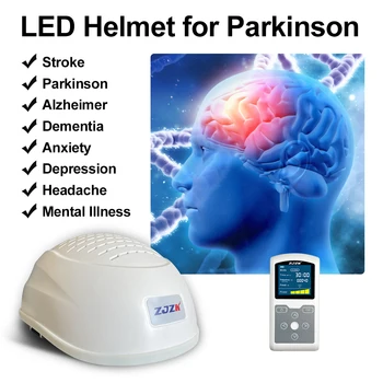 ZJZK Физиотерапевтический инструмент Массажер для головы 810 нм * 280 диодов Светодиодный шлем для лечения инсульта Паркинсона и Альцгеймера