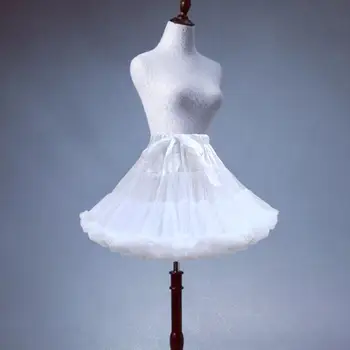 Женская многослойная тюлевая юбка Эластичный пояс для свадебного платья Lolita Cosplay