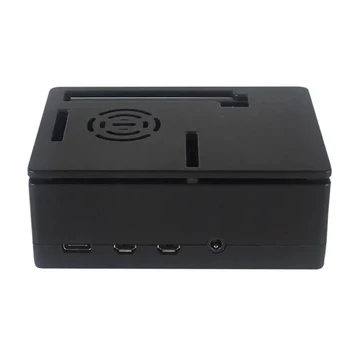  для Raspberry 4 ABS Case Black Box Поддержка вентилятора охлаждения 3,5 дюйма