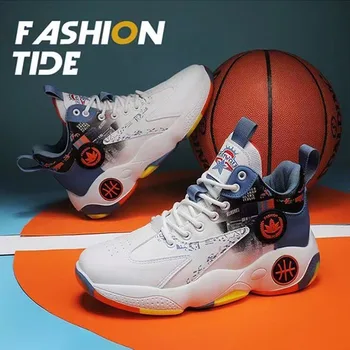 2024 New Man Casual High Top Basketball Shoes Противоскользящая беговая обувь Беговые кроссовки Мужская спортивная обувь для ходьбы на открытом воздухе Кроссовки