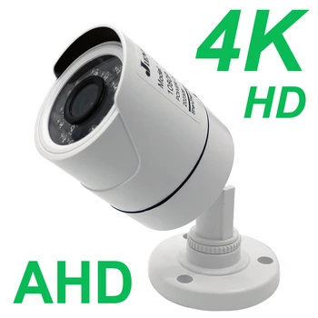 JIENUO 4K AHD Камера CCTV Охранное наблюдение На открытом воздухе Водонепроницаемый инфракрасный Ночное видение Indoor CVI 1080P 5MP HD Домашняя камера Монитор