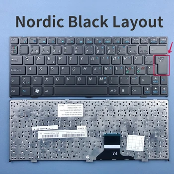 Скандинавская клавиатура ноутбука для Clevo M1110 M1110Q M1111 M1115 M11X M111X-X M1110Q-C M1100Q-C Серия M1100Q-C ND Раскладка