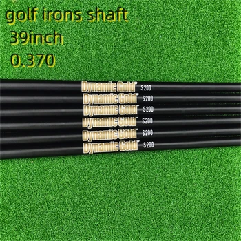  утюги для гольфа стальной вал 39 дюймов Параллельный стержень серебристый/черный Динамический золотой вал клюшек S200 партия заказ 0.370