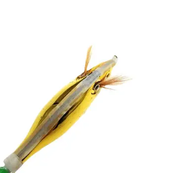 8 цветов Крючок кальмара Новые рыболовные снасти Джиги Рыболовная приманка Грузило Пластиковая приманка для осьминога Моделирование
