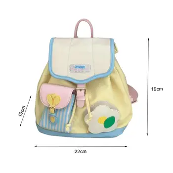 Мини рюкзак для женщин Симпатичный регулируемый ремень Прочный нейлон Повседневный дневной рюкзак