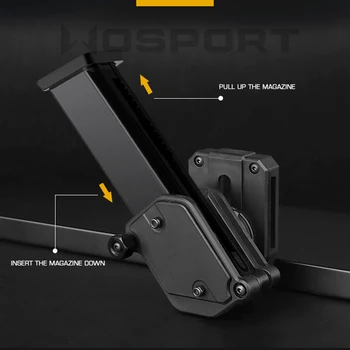  Тактический пистолет Подсумок Магазин Коробка Регулируемый на 360 градусов Поворот Для Glock 1911 G2C Mag Clip Pouch Универсальный подсумок для магазина Ipsc