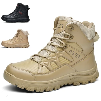 Военные ботинки тактические армейские ботинки мужчины бесплатная доставка на открытом воздухе противоскользящие тактические ботинки мужчины ботильоны альпинистская обувь