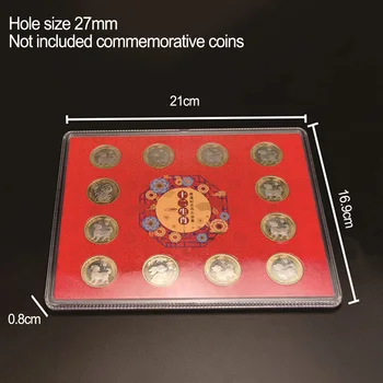 27 мм Монетные капсулы Чехлы Коллекционный Круглая Монета Капсула Протектор Коробка Держатель Медаль Памятная коллекция Органайзер Ящик для хранения