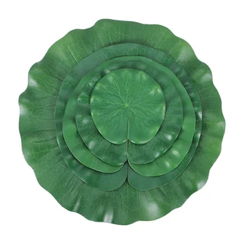 10 штук 5 видов искусственной плавающей пены листьев лотоса кувшинки искусственная листва декор пруда для бассейна аквариум декор