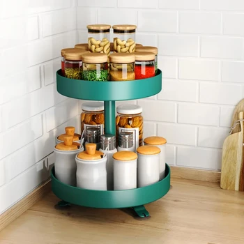 HOOKI Официальная новая вращающаяся стойка для специй Кухонная столешница Многофункциональная стойка для приправы из бутылки соевого соуса