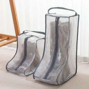 Сумка для хранения багажника Пылезащитный чехол для обуви Прозрачные влагостойкие длинные сапоги с защитой от плесени Защитный чехол для обуви Дорожная сумка
