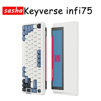 Keyverse Infi75 Механическая клавиатура Беспроводная Bluetooth Игровая RGB Прокладка TTC Переключатель Аксессуар Для Компьютера Ноутбук Mac Win