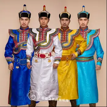 Ежедневное свадебное платье Новый продукт Монгольский халат Мужская одежда для этнических меньшинств