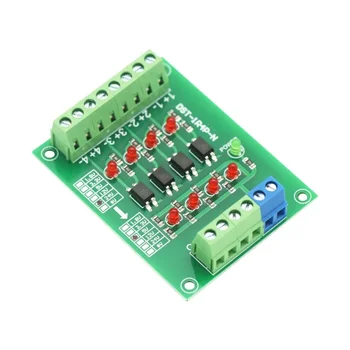 NEW 24 В в 5 В 4-канальный преобразователь сигналов ПЛК Плата уровня напряжения 4-битная оптрон для arduino