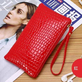Кошелек из кожи аллигатора Lady Новая корейская сумочка с активным Zero Wallet