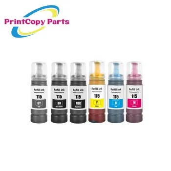 1Set 6 цветных 115 сменных чернил для принтера Epson L8160 70 мл / флакон