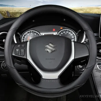 Для Suzuki Vitara Grand Vitara Автомобильный чехол на рулевое колесо Углеродное волокно + кожа Нескользящие автомобильные аксессуары