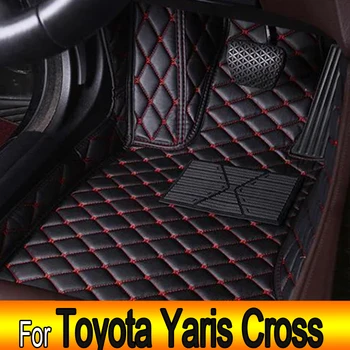 Негибридные автомобильные коврики для Toyota Yaris Cross Yarisu Kurosu XP210 2021 2022 2023 Водонепроницаемые накладки Автомобильные аксессуары 2012