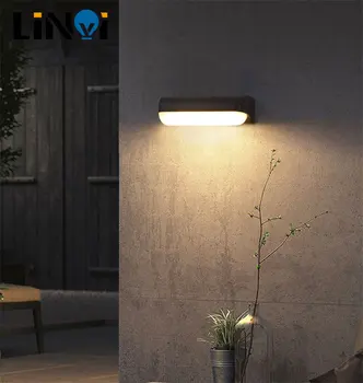 AC86-265 Светодиодный настенный светильник Наружный водонепроницаемый садовый освещение Алюминиевый Внутренняя спальня Гостиная Лестница Прихожая Настенный светильник