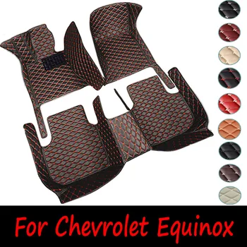 Автомобильные коврики для Chevrolet Equinox 2017 2018 2019 2020 2021 2022 Пользовательские автомобильные подножки для ног Ковровый чехол Аксессуары для интерьера