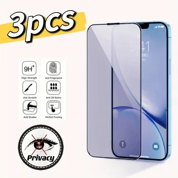 3 шт. Защитная пленка для экрана с полным покрытием для IPhone 11 Pro 12 13 Mini 14 15 Plus Закаленное стекло для IPhone 7 8Plus XR XS Max