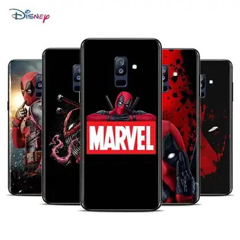 Marvel Avengers Супергерой Дэдпул для Samsung Galaxy A9 A8 A7 A6 A5 A3 Star Plus 2018 2017 2016 TPU Силиконовый черный чехол для телефона