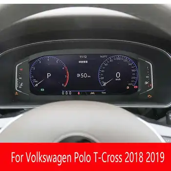 Для панели приборов Volkswagen Polo T-Cross 2018 2019 Защитная пленка из закаленного стекла Фурнитура для защиты салона от царапин