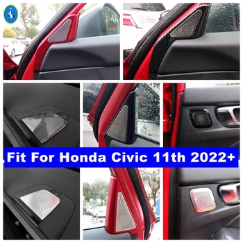 Стойка приборной панели A C Стереодинамик задней двери Крышка аудиопанели Отделка подходит для Honda Civic 11th 2022 2023 Аксессуары для интерьера автомобиля