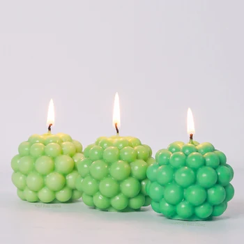 3D Bubble Ball Силиконовая форма Ароматические свечи Принадлежности для изготовления DIY Торт Выпечка Декор Инструмент Плесень Мыло ручной работы Подарок Праздничная свеча