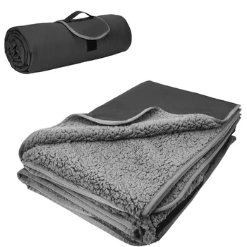 Открытый кемпинг Ветрозащитное теплое одеяло Портативный водонепроницаемый туристический кемпинг Рыбацкое одеяло Морозостойкое флисовое одеяло