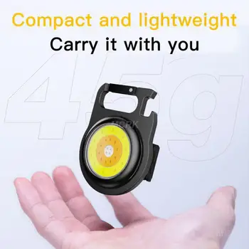 Mini LED Брелок Свет Многофункциональный Портативный Светильник COB Аварийная лампа Мини Фонарик На открытом воздухе Рыбалка Кемпинг Светильник