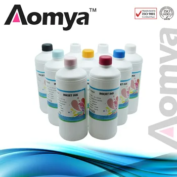  1000 мл x 8 бутылок Пигментные чернила Aomya, совместимые с HP70, используемые для плоттеров принтеров Designjet Z2100 / Z5200, высококачественные чернила