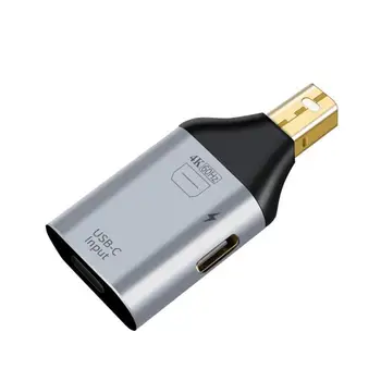 4K USB C в DP / HDMI совместимый / Mini DP Адаптер Ype C на Thunderbolt 3 для MacBook S20 Адаптер USB-C