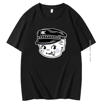 Летняя хлопковая футболка Уникальный стиль Мужская футболка The Bad Kewpie Графические футболки Уличная одежда с коротким рукавом Мужская одежда