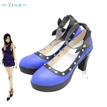 Tifa Косплей Обувь Игра Final Fantasy VII Ремейки Косплей Реквизит PU Кожа Обувь Хэллоуин Ботинки FF7Custom Made