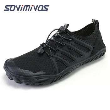 Высококачественная легкая мужская беговая минималистичная обувь мужская летняя обувь для бега босиком пляжный фитнес спортивные кроссовки плюс размер 47