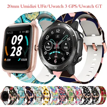  20 мм Сменный ремешок для умных часов Umidigi UFitРемешок для Umidigi Uwatch 3 GPS/Uwatch GT Браслет Силиконовый браслет Петля Ремень