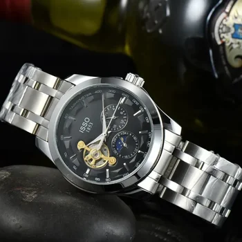  Мужской роскошный бренд Модные механические часы TIxxx Мужские наручные часы из нержавеющей стали Мужские наручные часы для мужчин Часы Relogio Masculino
