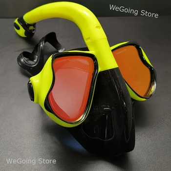 Новый стиль Инопланетная маска для подводного плавания с зеркальным закаленным стеклом Full Face Variable Warrior Плавательная маска для взрослых мужчин и женщин