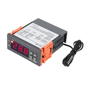 TC-1000 Регулятор температуры Цифровой термостат 12 В 24 В 110 В 220 В Цельсия 2 реле