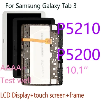 Для Samsung Galaxy Tab 3 GT-P5200 GT-P5210 P5210 P5200 ЖК-дисплей Сенсорный дисплей Дигитайзер в сборе с рамкой