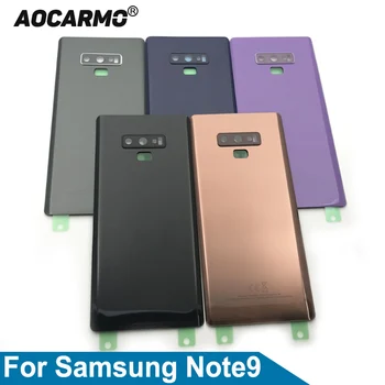 Aocarmo для Samsung Galaxy Note9 Note 9 N960F N960A N960U N960T N960V Черная крышка Задняя панель корпуса аккумулятора Запасная часть