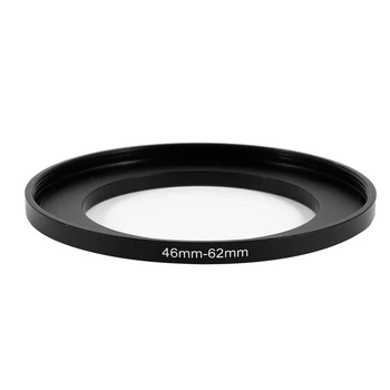  Детали камеры 46 мм-62 мм Фильтр объектива Адаптер для повышающего кольца Черный