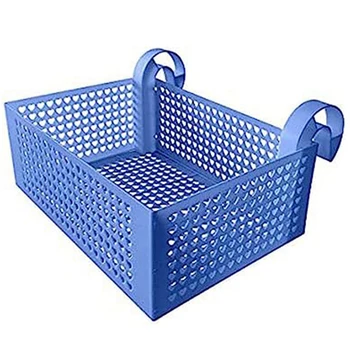  1 шт. Игрушечная корзина для бассейна Многофункциональная корзина для хранения синего цвета подходит для большинства наземных бассейнов