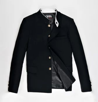 Бесплатная доставка Новая японская форма старшей средней школы мужская мужская Suzura тонкий блейзер китайская туника куртка топ корейское пальто
