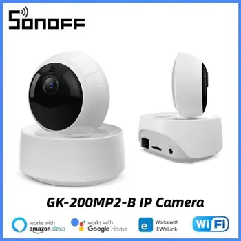 SONOFF 1080P HD IP Камера видеонаблюдения WiFi Беспроводное приложение Управляемое приложение GK-200MP2-B Детектор движения 360° Просмотр Камера оповещения об активности