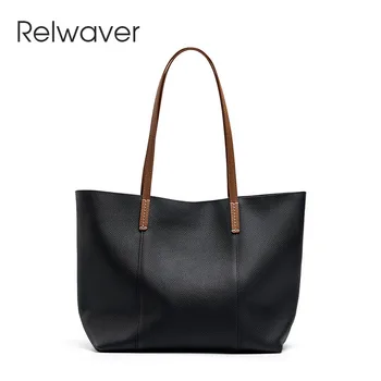 Relwaver верхний слой сумка из воловьей кожи сумка через плечо сумка из натуральной кожи 2023 осень зима женская сумка большая мягкая женская сумка
