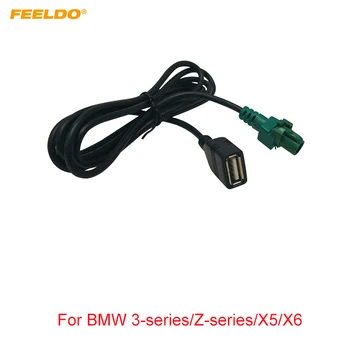 FEELDO Авто Авто Круглый 4-контактный CD-чейнджер USB-кабель для BMW 3-серии Z-серии X5 X6 Аудио USB-адаптер